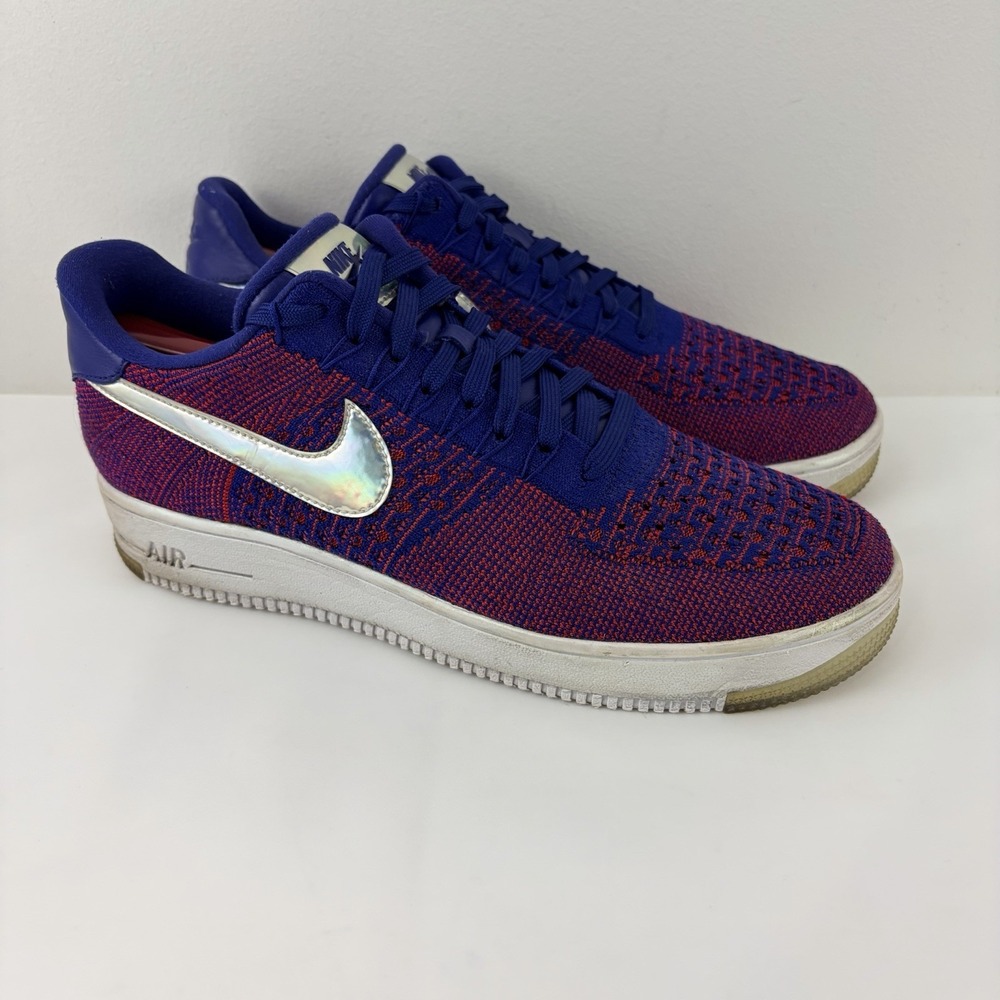 Nike Air Force 1 Ultra Flyknit Low USA Purple Red Size 10 Men Sneakers Vintage‎